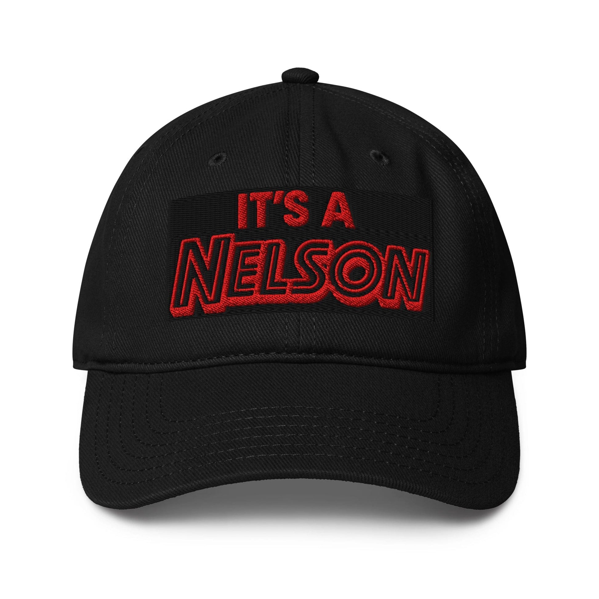 It's A Nelson EMBROIDERY Black IT'S A NELSON | Low-Profile Baseball Cap